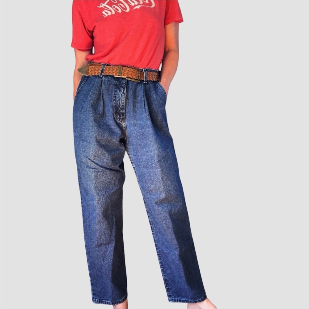 Vintage 1980’s Lee Ultra High Rise Mom Denim Pleat Jeans Sz 12 Stranger Things